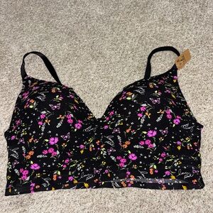 PINK wireless push up bra